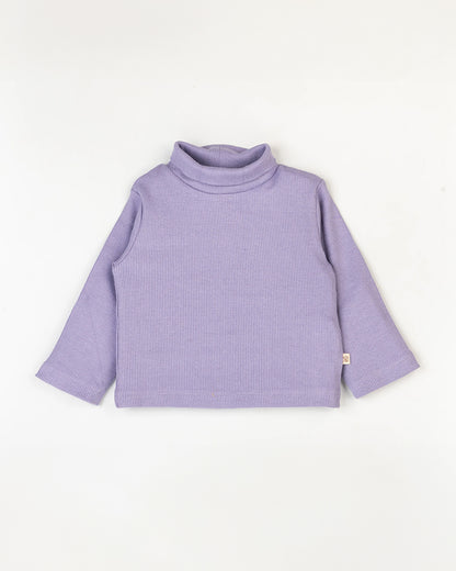 Beelittle Purple Full Sleeves T-shirt-Cotton-For Infants