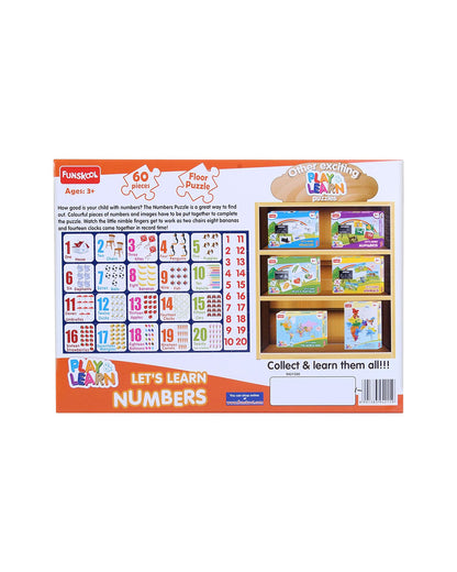 Funskool Play & Learn Numbers Puzzle-60 Pieces-Learning & Educational Toys-24M+