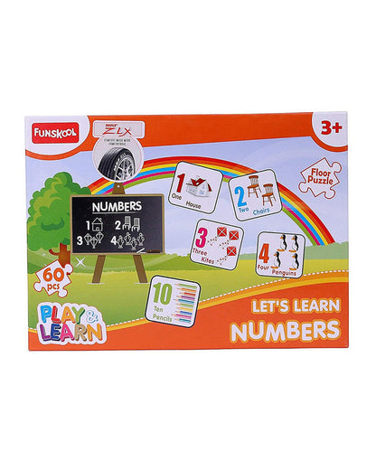 Funskool Play & Learn Numbers Puzzle-60 Pieces-Learning & Educational Toys-24M+