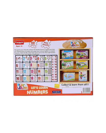 Funskool Play & Learn Numbers Puzzle-60 Pieces-Learning & Educational Toys-24M+