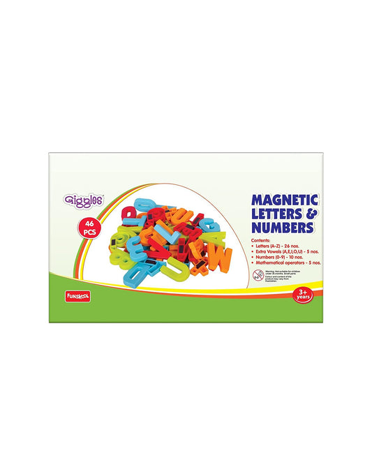 Funskool Giggles Magnetic Letters & Numbers Puzzle-46 Pieces-Learning & Educational Toys-24M+