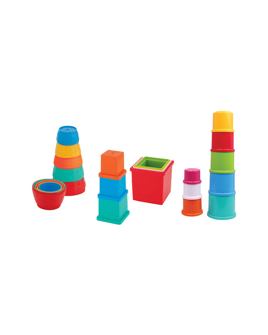 Funskool Giggles Stack N Tumble Gift Set-Shape Sorter & Stacker-Learning & Educational Toys-12M+