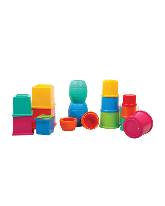 Funskool Giggles Stack N Tumble Gift Set-Shape Sorter & Stacker-Learning & Educational Toys-12M+