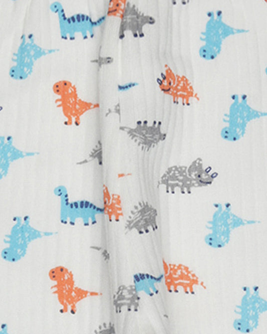 Bodycare Blue Thermal Set-Dinosaur-Cotton-For Infants