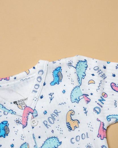 Bodycare Multicolor Thermal Set-Dinosaur-Cotton-For Infants