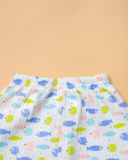 Bodycare Multicolor Thermal Set-Fishes-Cotton-For Infants