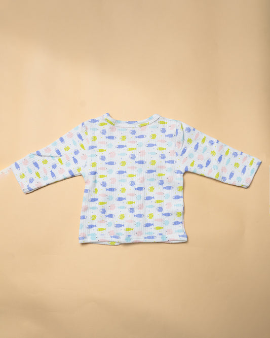 Bodycare Multicolored Thermal Set-Printed-Cotton-Pack Of 2-For Infants