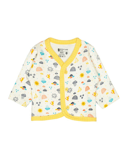 Bodycare Multicolor Winter Wear Thermal Top-Printed-Cotton-Pack Of 3-For Infants