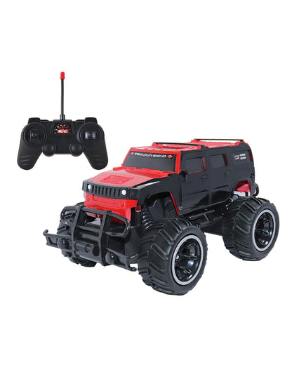 Sirius Modified Hummer Remote Control Car with Rechargeable Battery-LED Lights, Sturdy, Off-Road Monster Truck-Vehicle Toy-Red