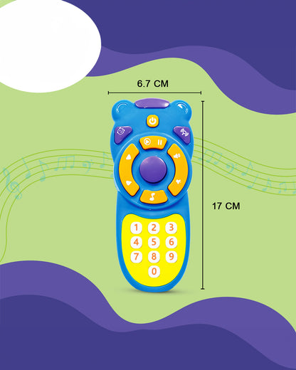 Pinokio Remo Play Remote Control-Interactive Musical TV Remote-Safe & Durable-9 Tunes, Vibrant Lights & Playful Sound Effects-Musical Toy-Blue