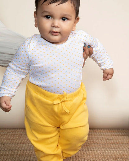 Cotton Bug White & Yellow Pajamas-Dragonfly-Organic Cotton-Pack of 2-For Infants