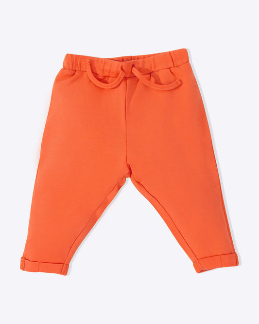 Cotton Bug Orange & Grey Pajamas-Solid-Organic Cotton-Pack of 2-For Infants