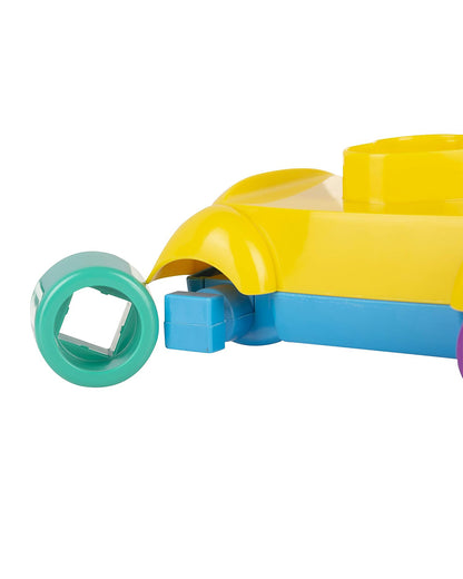 Funskool Giggles Stacking Car-Easy To Assemble-Promotes Creativity-Helps Child Learn Shapes-Push & Pull Toy-9M+