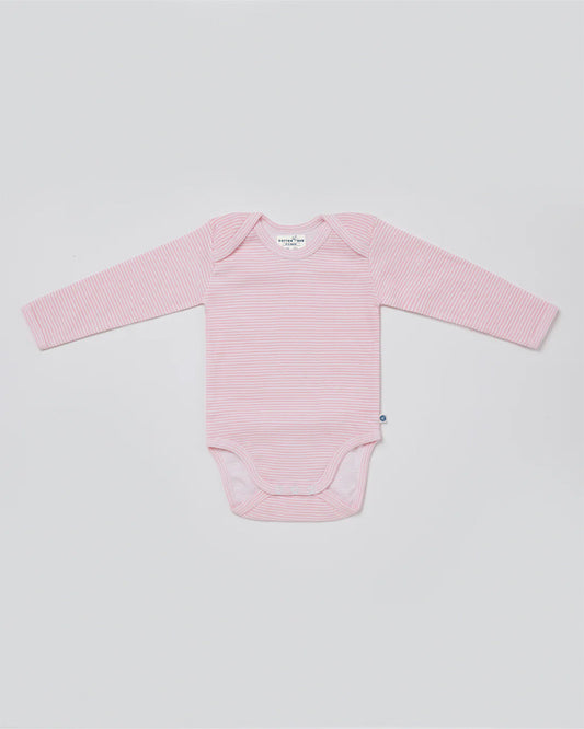 Cotton Bug White & Pastel Pink Bodysuit-Hearts-Organic Cotton-Full Sleeves-Pack of 3-For Infants