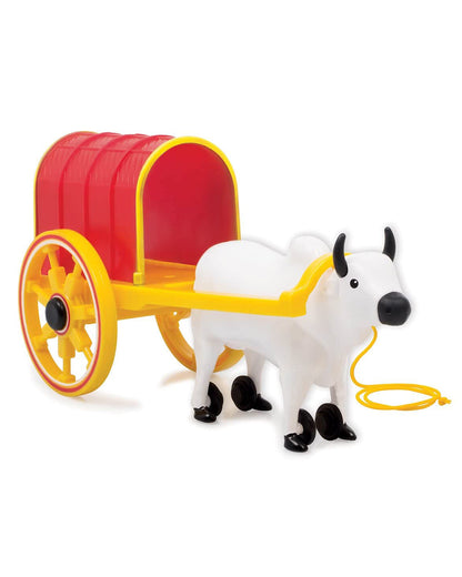 Funskool Giggles Bullock Cart Push & Pull Toy-9M+