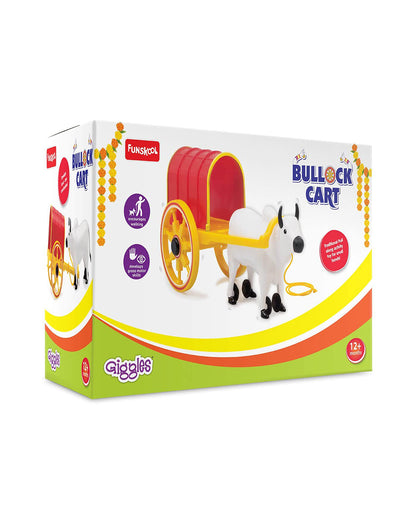 Funskool Giggles Bullock Cart Push & Pull Toy-9M+