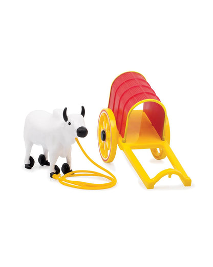 Funskool Giggles Bullock Cart Push & Pull Toy-9M+