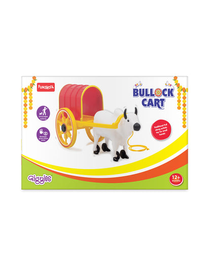 Funskool Giggles Bullock Cart Push & Pull Toy-9M+