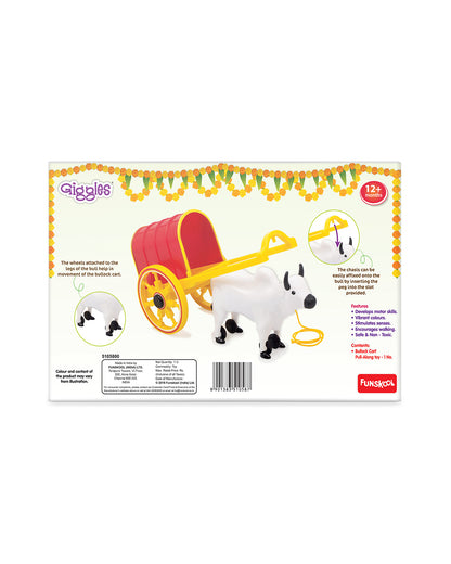 Funskool Giggles Bullock Cart Push & Pull Toy-9M+