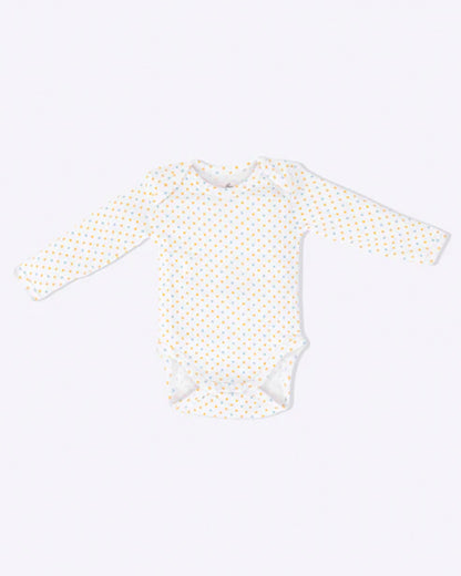 Cotton Bug White Bodysuit-Dragonfly-Organic Cotton-Full Sleeves-Pack Of 3-For Infants