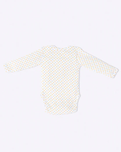 Cotton Bug White Bodysuit-Dragonfly-Organic Cotton-Full Sleeves-Pack Of 3-For Infants