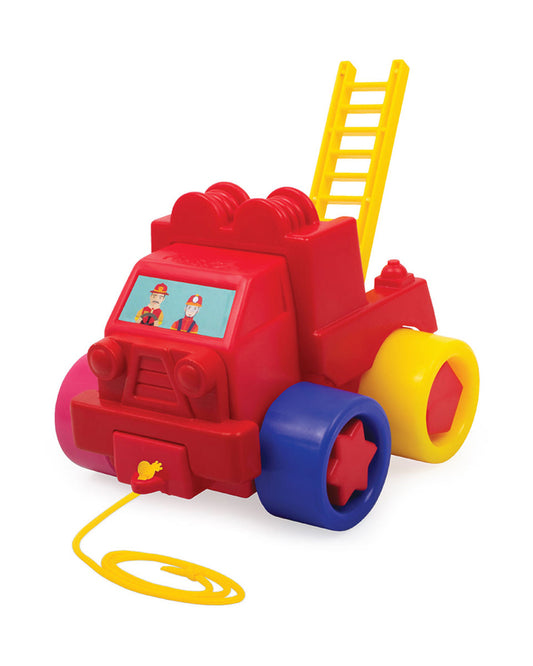 Funskool Giggles Fire Truck Vehicle Toy-Red-9M+