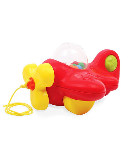 Funskool Giggles My First Aeroplane Push & Pull Toy-Red-9M+