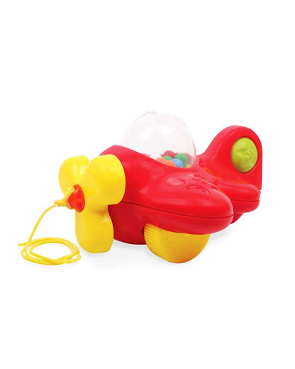 Funskool Giggles My First Aeroplane Push & Pull Toy-Red-9M+