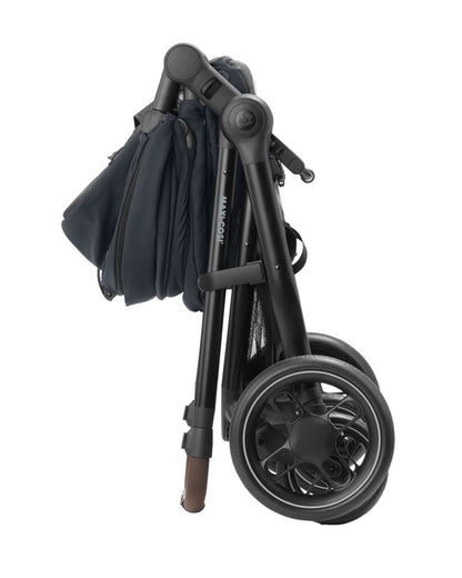 Maxi Cosi Zelia 3.0 Baby Stroller-2 in 1 Seat With Carry Cot Mode-Height Adjustable Parent Handle Bar-Reversible Seat-One Hand Fold-Travel System Compatible-6 Months Warranty-For 0 to 4Y (Upto 22 Kg)-Essential Graphite