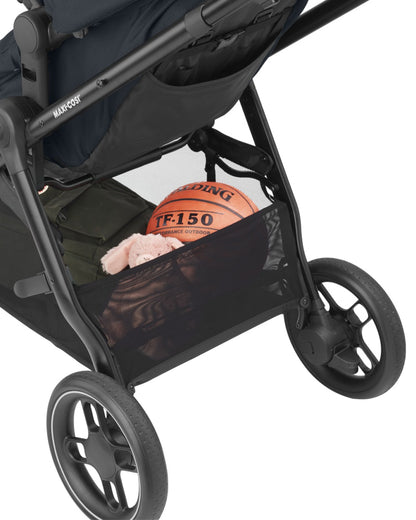 Maxi Cosi Zelia 3.0 Baby Stroller-2 in 1 Seat With Carry Cot Mode-Height Adjustable Parent Handle Bar-Reversible Seat-One Hand Fold-Travel System Compatible-6 Months Warranty-For 0 to 4Y (Upto 22 Kg)-Essential Graphite