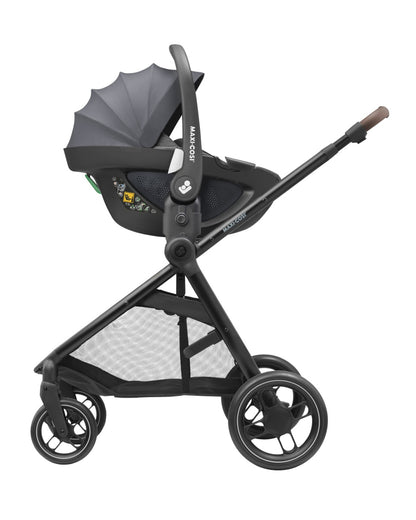 Maxi Cosi Street Baby Stroller-Height Adjustable Parent Handle Bar-Reversible & Flat Reclining Seat-One Hand Fold-Travel System Compatible-6 Months Warranty-For 0 to 4Y (Upto 22 Kg)-Select Grey