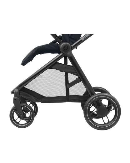 Maxi Cosi Street Baby Stroller-Height Adjustable Parent Handle Bar-Reversible & Flat Reclining Seat-One Hand Fold-Travel System Compatible-6 Months Warranty-For 0 to 4Y (Upto 22 Kg)-Essential Grey