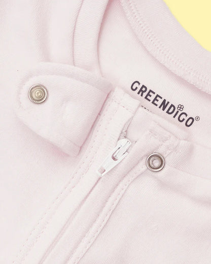 Greendigo Lavender Sleepsuit-Rosy Dreams-100% Pure Bamboo-For Infants