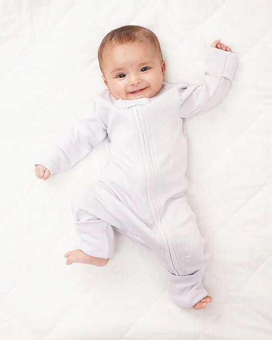 Greendigo Lilac Sleepsuit-Lullaby-100% Pure Bamboo-For Infants