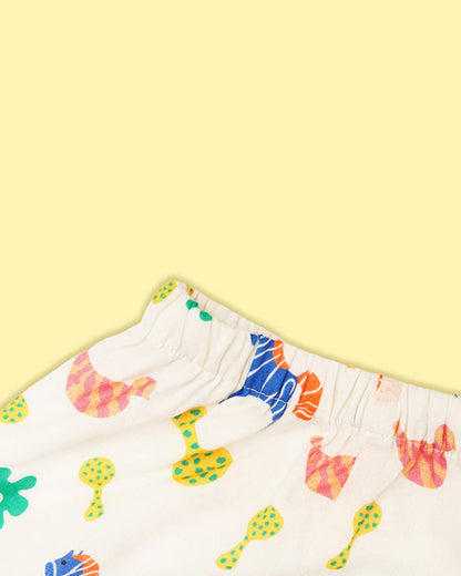 Greendigo Multicolor Coord Set-Rattle Rally-100% GOTS Certified Organic Cotton-For Infants