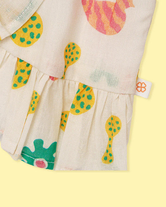 Greendigo Multicolor Coord Set-Rattle Rally-100% GOTS Certified Organic Cotton-For Infants