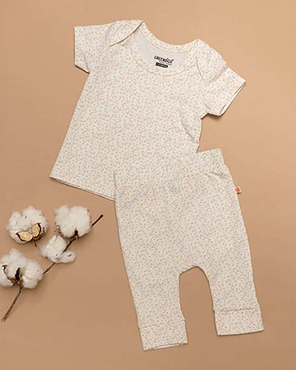 Greendigo White Coord Set-Autumn-100% GOTS Certified Organic Cotton-For Infants