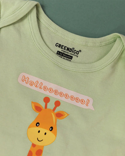 Greendigo Mint Coord set-100% GOTS Certified Organic Cotton-For Infants