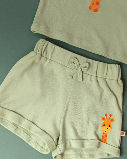 Greendigo Mint Coord set-100% GOTS Certified Organic Cotton-For Infants