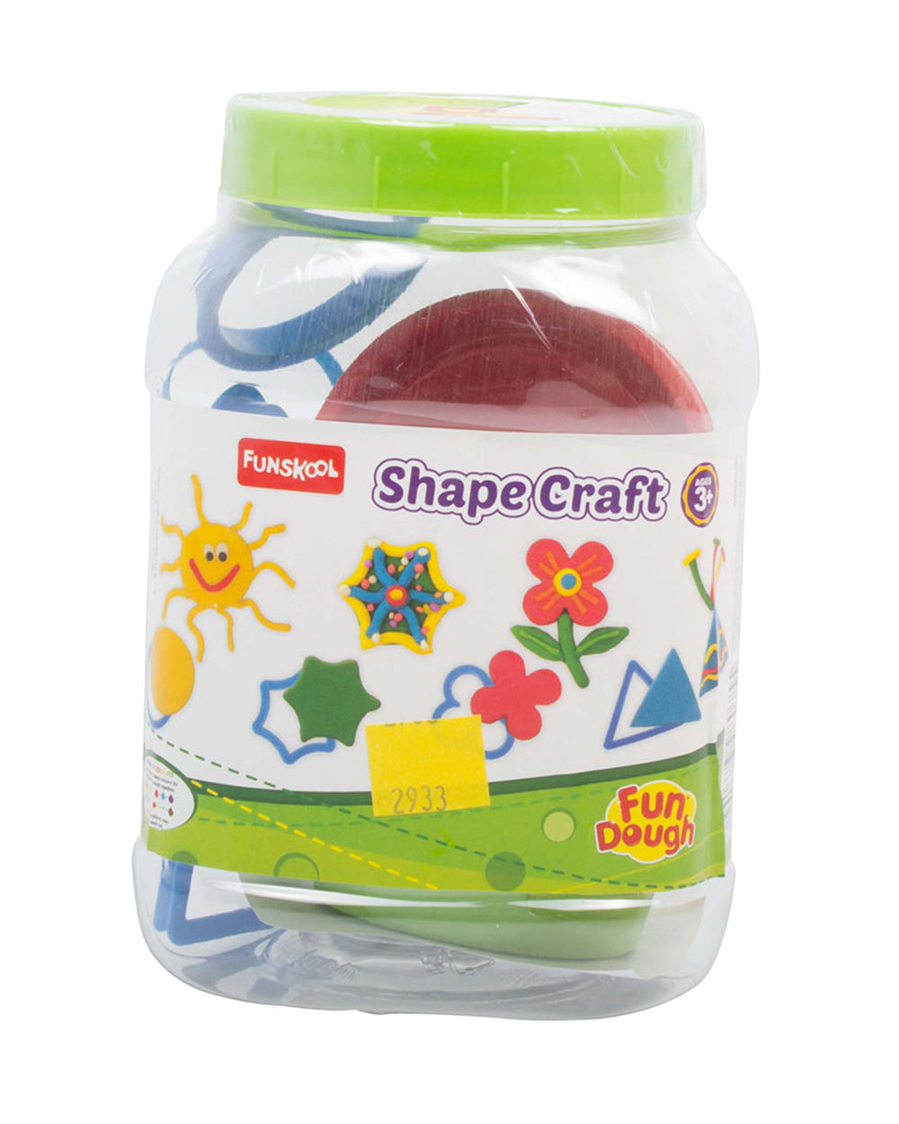 Funskool Craft Funskool Fundough Shape-With 4 Shape Cutters & 2 Clay Tubs-Art & Craft ...
