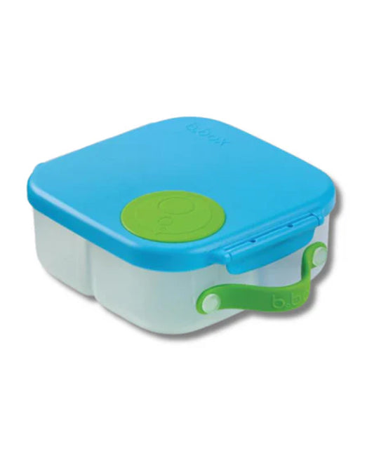 b.box Mini Lunch Box-With Carry Handle and Easy Open Clip-Leak Proof-Removable Divider-Ocean Breeze-For Feeding Infants