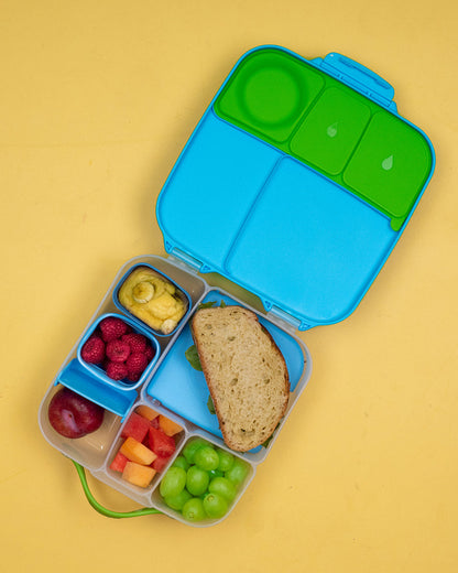 b.box School Essentials Kit-Mini Lunch Box(1000ml)-Tritan Straw Sipper(450ml)-Ocean Breeze-3Y+