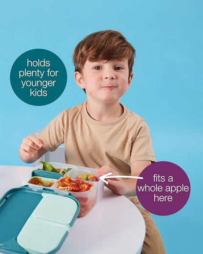 b.box School Essentials Kit-Mini Lunch Box(1000ml)-Tritan Straw Sipper(450ml)-Lilac Pop-3Y+