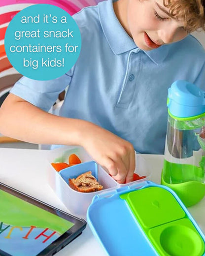 b.box School Essentials Kit-Mini Lunch Box(1000ml)-Tritan Straw Sipper(450ml)-Lilac Pop-3Y+