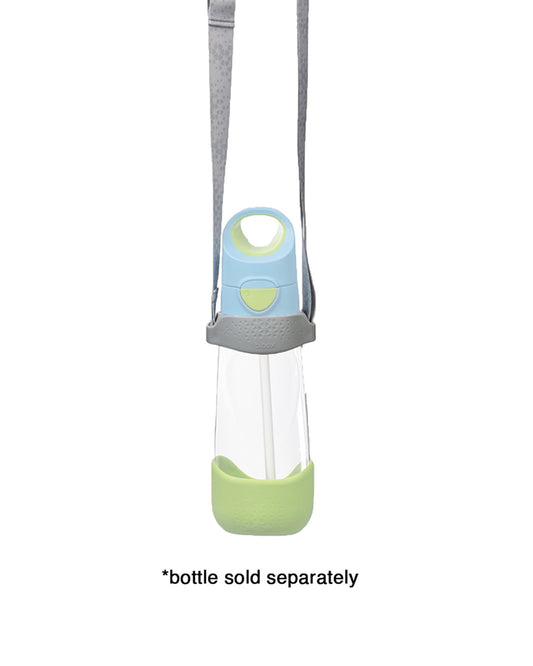 b.box Bottle Carrier-With Detachable Length Adjustable Strap-Fits to b.box Insulated & Tritan Bottles (350 to 600ml)-Cool Grey
