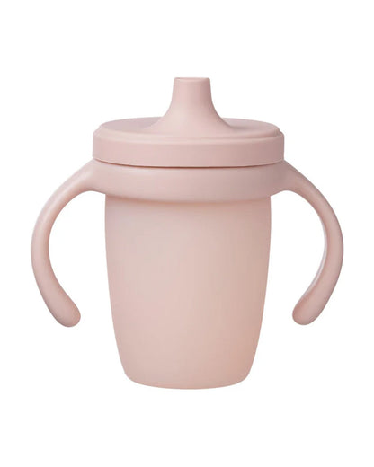 b.box Baby Birthday Feeding Set-Pack of 2-Bowl with Lid & Spout Cup-Pastel Pink