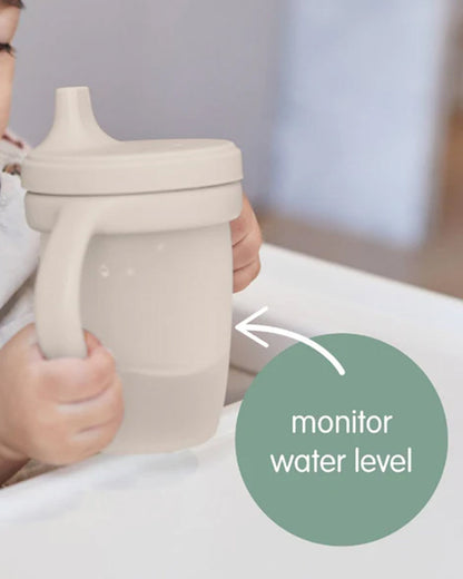 b.box Baby Birthday Feeding Set-Pack of 2-Bowl with Lid & Spout Cup-Pastel Pink