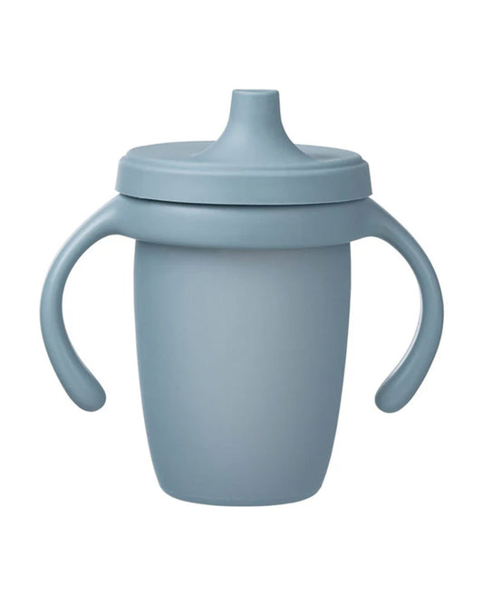 b.box Baby Birthday Feeding Set-Pack of 2-Bowl with Lid & Spout Cup-Light Blue