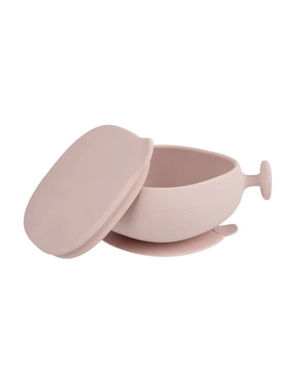 b.box Baby Birthday Feeding Set-Pack of 2-Bowl with Lid & Spout Cup-Pastel Pink