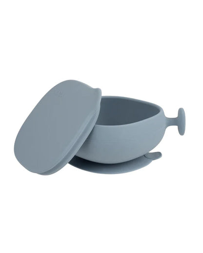 b.box Baby Birthday Feeding Set-Pack of 2-Bowl with Lid & Spout Cup-Light Blue